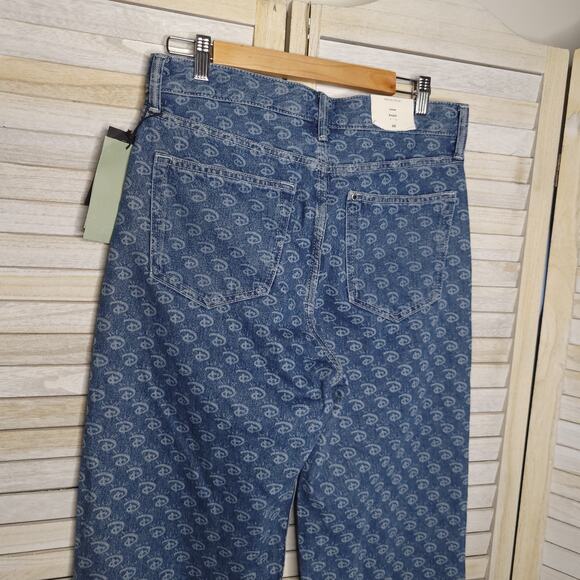 H&M Jeans 30 x 32 Blue Disney 100 X Loose High Rise Straight Leg Men Denim New - Picture 9 of 10